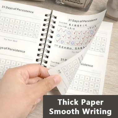 Lịch trình MEGOCE Notepad A6 - Sổ tay kiểm tra kỷ luật tự giác 31 ngày cho học sinh, chất lượng cao, giảm 46.548₫