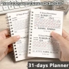 Lịch trình MEGOCE Notepad A6 - Sổ tay kiểm tra kỷ luật tự giác 31 ngày cho học sinh, chất lượng cao, giảm 46.548₫ 6