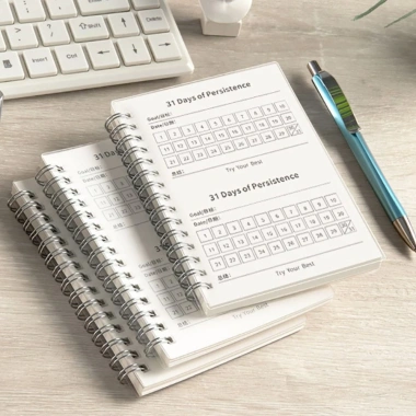 Lịch trình MEGOCE Notepad A6 - Sổ tay kiểm tra kỷ luật tự giác 31 ngày cho học sinh, chất lượng cao, giảm 46.548₫