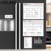 Lịch từ tính HZLING - Lịch xóa khô, bàn/tủ lạnh, nhãn dán bút, kế hoạch tuần
