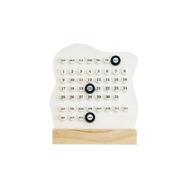 Lịch vạn niên gỗ CÔNG CỤ Montessori – Điều chỉnh tuần‑tháng, hiển thị ngày, lịch trình bàn văn phòng