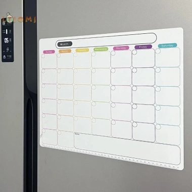 Lịch xóa khô tủ lạnh từ tính LTIOMJ – Bảng trắng ghi chú, công cụ lập kế hoạch tháng, trang trí tủ bếp, giảm còn 53.900₫ 4