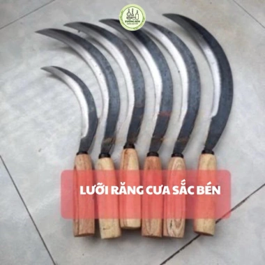 Liềm răng cưa thép chuẩn sắc bén - Cắt cỏ, gặt lúa, cắt rau tiện lợi, giá chỉ 28.000₫ 3
