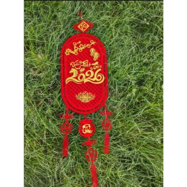 Liễng treo Tết 2.026 size to 28x106cm nỉ nhung loại 1 dải decor Tết giá 39.000 2