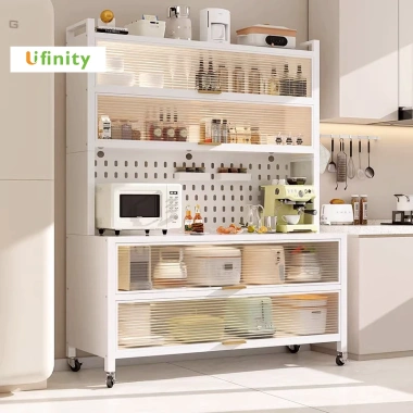 Lifinity Tủ bếp đa năng – Kệ lưu trữ, giá để đồ, kệ lò vi sóng, tiết kiệm không gian 633k