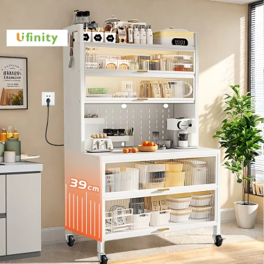 Lifinity Tủ bếp đa năng – Kệ lưu trữ, giá để đồ, kệ lò vi sóng, tiết kiệm không gian 633k