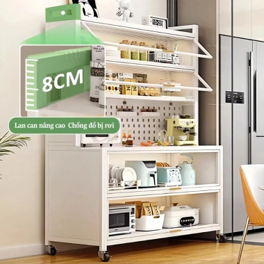Lifinity Tủ bếp đa năng – Kệ lưu trữ, giá để đồ, kệ lò vi sóng, tiết kiệm không gian 633k 9 Lifinity Tủ bếp đa năng – Kệ lưu trữ, giá để đồ, kệ lò vi sóng, tiết kiệm không gian 633k 9