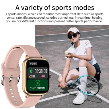 LIGE Đồng Hồ Thông Minh Nam Nữ 1.69inch Bluetooth Chống Nước Thể Thao Theo Dõi Android iOS 3