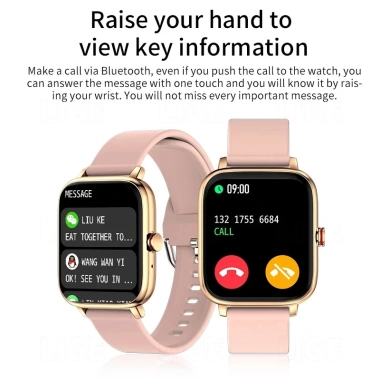 LIGE Đồng Hồ Thông Minh Nam Nữ 1.69inch Bluetooth Chống Nước Thể Thao Theo Dõi Android iOS 5