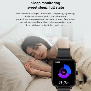 LIGE Đồng Hồ Thông Minh Nam Nữ 1.69inch Bluetooth Chống Nước Thể Thao Theo Dõi Android iOS 6