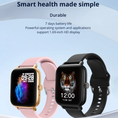 LIGE Đồng Hồ Thông Minh Nam Nữ 1.69inch Bluetooth Chống Nước Thể Thao Theo Dõi Android iOS 7
