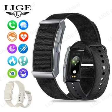 LIGE Vòng đeo tay thông minh không màn hình - Theo dõi nhịp tim, sức khỏe, chống nước - 834.900₫