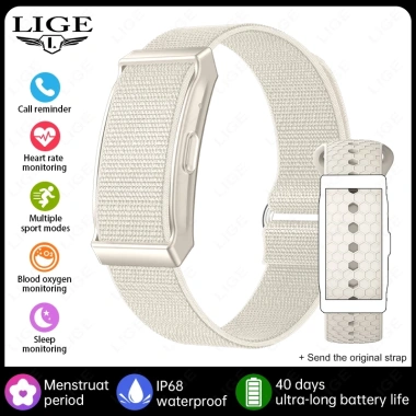 LIGE Vòng đeo tay thông minh không màn hình - Theo dõi nhịp tim, sức khỏe, chống nước - 834.900₫