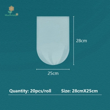 LILY 5 cuộn 100 túi đựng rác dày nhỏ, dùng một lần cho bếp - Giá 37.600₫