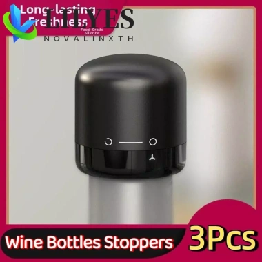 LILYES Nút Chặn Chai 3 Cách Đỏ và Vàng Silicon Chống Rò Rỉ Nhẹ Dùng Cho Bếp - 84.370₫