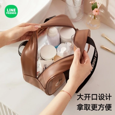 Line FRIENDS Túi Giặt Tách Ướt Khô Du Lịch Di Động Trong Suốt Chống Thấm Nước 4 Line FRIENDS Túi Giặt Tách Ướt Khô Du Lịch Di Động Trong Suốt Chống Thấm Nước 4