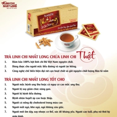 Linh Chi Nhất Long chính hãng - Hỗ trợ giảm mỡ máu, ổn định đường huyết và huyết áp, giá chỉ 212.000đ 3
