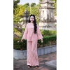 Linh Đan Bộ pháp Phục - Bộ quần áo đi chùa lụa tằm xếp ly tay cúc chéo cổ cao cấp, chỉ 430.000₫ 10