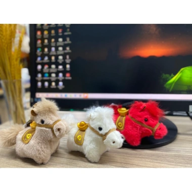 Linh vật Ngựa Cõng Vàng May Mắn Bính Ngọ 2.026 - phụ kiện balo & túi xách, chỉ 55.000đ