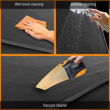 LISHUANG Vỏ bọc ghế thú cưng gấp bền, thảm ngồi trước ô tô chống thấm, phụ kiện du lịch giá 202.730₫ 4