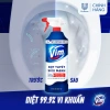 Live Combo 3 chai Bọt Tuyết siêu mạnh tẩy bồn cầu, nhà vệ sinh 500ml - Diệt 99,9% vi khuẩn, giá 136.000 VND 5