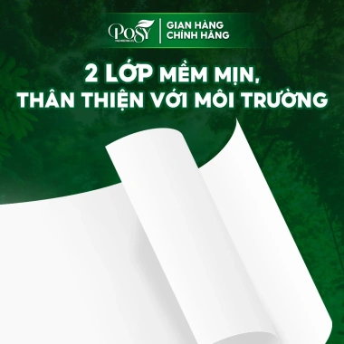 LIVE KOL Combo 5 cuộn giấy vệ sinh Posy 700gr 2 lớp - Dễ tan trong nước, giá ưu đãi 180.000 VND 7