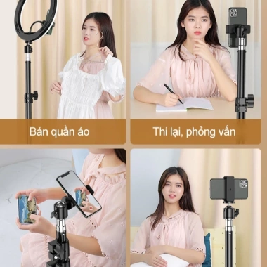 Live Tripod 2M Selfie Stick cho điện thoại, điều khiển từ xa, giá 85.000₫ 3