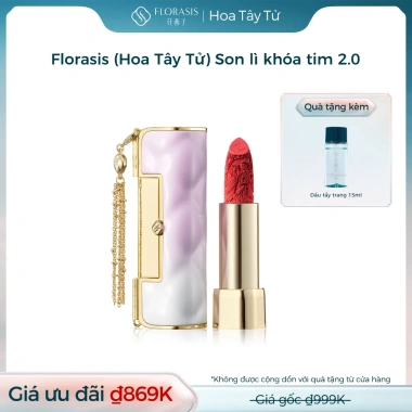 Livestream Florasis Son Lì Khóa Tim 2.0 Blooming Rouge Soft Matte: Thiết Kế Cao Cấp, Lì Mịn, Dưỡng Ẩm, Giá 999.999₫