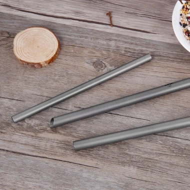 Lixada Ống hút titanium siêu nhẹ 17g - Dùng lại, thân thiện môi trường, cắm trại & nhà 2