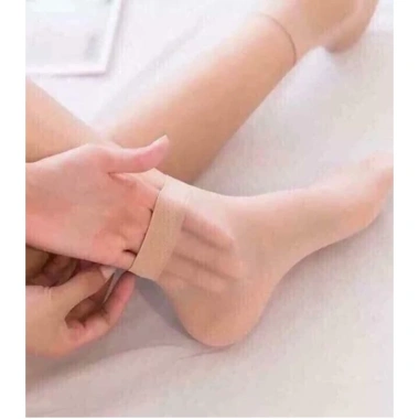 Lố 10 đôi Tất nữ đen cổ ngắn, mỏng mềm dai, giấy Hàn Quốc - Giá chỉ 29.000₫