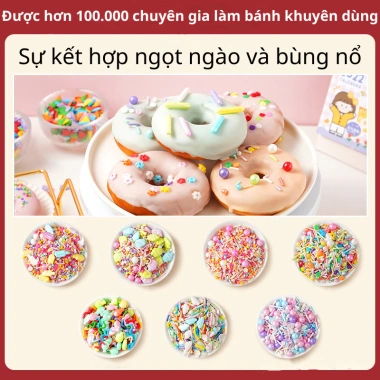 Lọ 100g Cốm & Bi Đường Mix Màu - Trang Trí Bánh Đẹp, Giá 50k Giảm Đặc Biệt 6