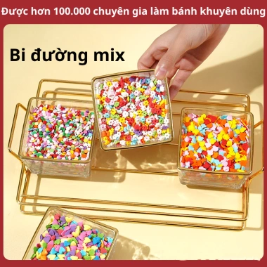 Lọ 100g Cốm & Bi Đường Tết Chữ Phúc Đỏ Vàng-Trang trí bánh, giá 50.000₫ (64.000₫) 6