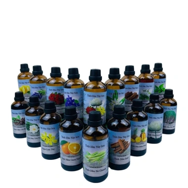 Lọ 100ml 18 mùi tinh dầu tự nhiên: khử khuẩn, đuổi muỗi, sả, quế, bạc hà, cà phê - giảm giá 80.000 VND 9