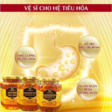 Lọ 380ml Mật ong ngâm Saffron Đông trùng hạ thảo, Táo đỏ, Kỷ tử - Giá chỉ 450k 6 Lọ 380ml Mật ong ngâm Saffron Đông trùng hạ thảo, Táo đỏ, Kỷ tử - Giá chỉ 450k 6