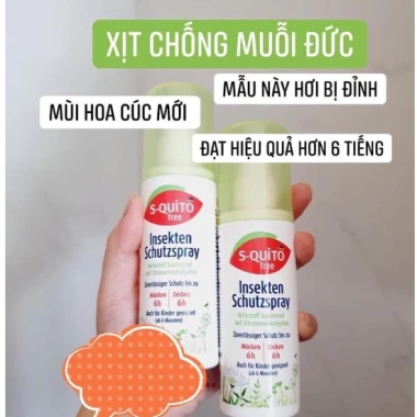 Lọ Bôi & Xịt Chống Muỗi Tiệm 1.998 - Squito Free Đốt, Bé Từ 6 Tháng, 300.000đ