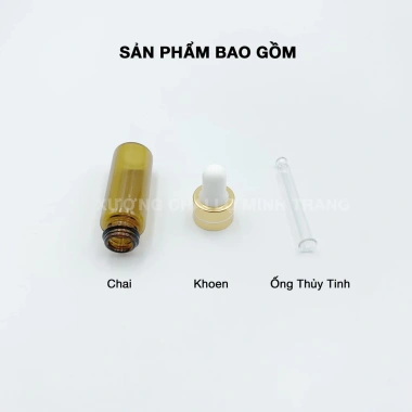 Lọ Chiết Serum Thủy Tinh Mỏng 3ml-5ml - Chai Tinh Dầu Nước Hoa Giá 3.000đ