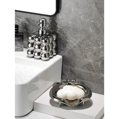 Lọ đựng nước rửa tay sứ cao cấp hình khối Rubik – Thiết kế đặc sắc, giảm giá 135k