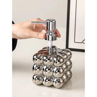 Lọ đựng nước rửa tay sứ cao cấp hình khối Rubik – Thiết kế đặc sắc, giảm giá 135k