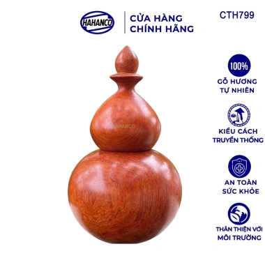 Lọ Đựng Tăm Gỗ Hương Hồ Lô Tài Lộc HAHANCO Tinh Tế Sang Trọng - Giá 47.200 VND