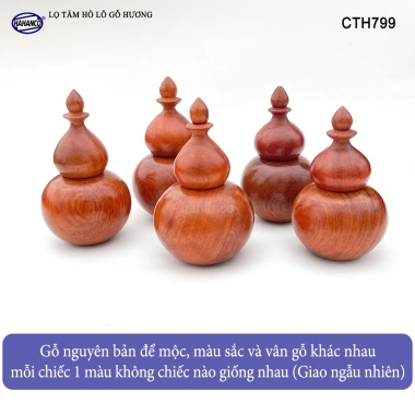 Lọ Đựng Tăm Gỗ Hương Hồ Lô Tài Lộc HAHANCO Tinh Tế Sang Trọng - Giá 47.200 VND