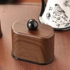 Lọ Đựng Tăm Gỗ Óc Chó Vintage Cao Cấp Hộp Bồng Nắp Đậy Tròn Chống Bụi Giá 70.000₫ 7