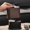 Lọ Đựng Tăm Gỗ Óc Chó Vintage Cao Cấp Hộp Bồng Nắp Đậy Tròn Chống Bụi Giá 70.000₫ 8