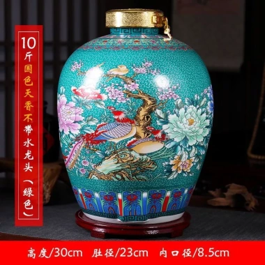 Lọ lưu trữ gốm sứ Jingdezhen kín cho chai 20-50kg - Lọ rượu nồi đất, 585.059₫ 10 Lọ lưu trữ gốm sứ Jingdezhen kín cho chai 20-50kg - Lọ rượu nồi đất, 585.059₫ 10