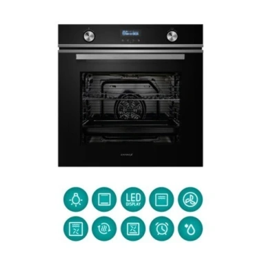 Lò nướng âm tủ GrandX GX75V8 - Cửa kính 3 lớp, an toàn tuyệt đối, tiết kiệm
