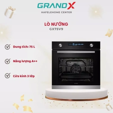 Lò nướng âm tủ GrandX GX75V9 75L - Nướng đều, giảm giá 12,2 triệu