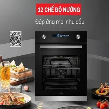 Lò nướng âm tủ GrandX GX75V9 75L - Nướng đều, giảm giá 12,2 triệu
