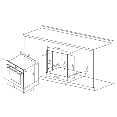 Lò nướng âm tủ Häfele HC-O811B 81L - 15 chức năng, cửa kính 3 lớp, chỉ 14,5 triệu