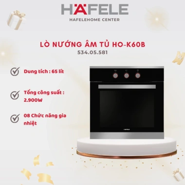 Lò nướng âm tủ Hafele HO-K60B 534.05.581 bảo hành 2 năm giá giảm 11.606.438 VND