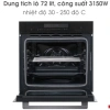 Lò Nướng Âm Tủ Hafele HSO-8T72A 538.61.461 - 14 chức năng gia nhiệt, vệ sinh, cửa 3 lớp cách nhiệt - Giá ưu đãi 33.356.000 VND 3