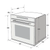 Lò Nướng Âm Tủ Hafele HSO-8T72A 538.61.461 - 14 chức năng gia nhiệt, vệ sinh, cửa 3 lớp cách nhiệt - Giá ưu đãi 33.356.000 VND 8